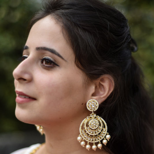 Sheekay Kundan Chandbali