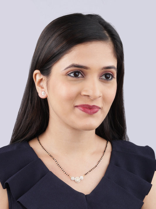 Delicate CZ Mangalsutra Set