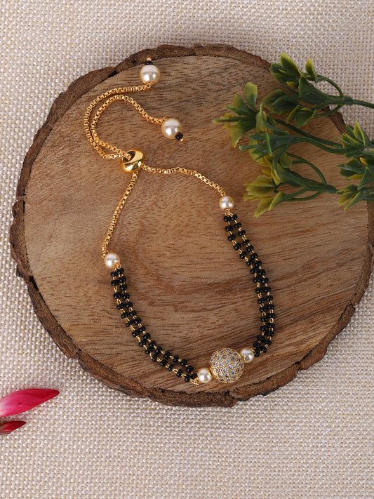 CZ Ball Mangalsutra Bracelet