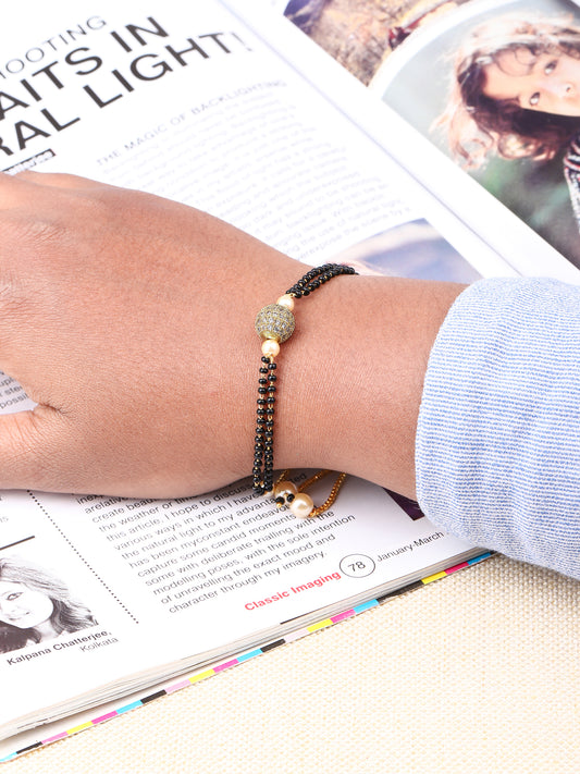CZ Ball Mangalsutra Bracelet