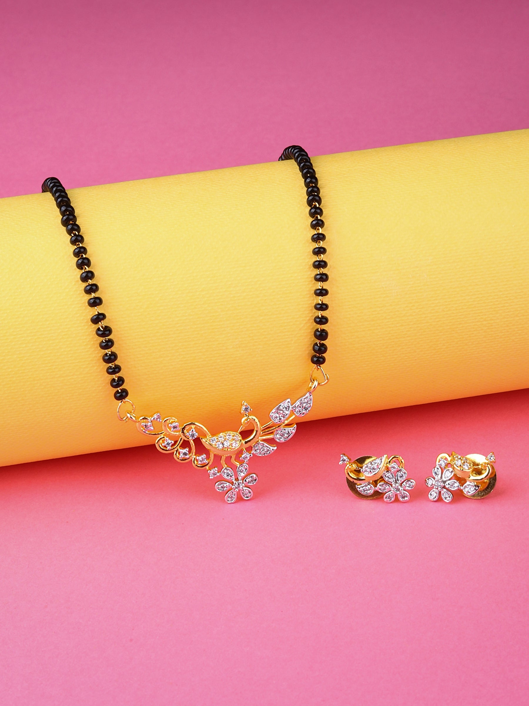 Mayuri CZ Mangalsutra Set – Anasuya Jewels