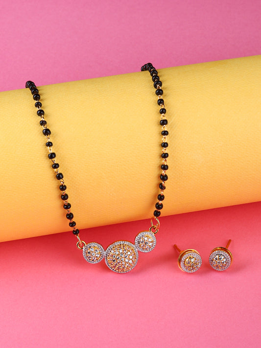 Delicate CZ Mangalsutra Set